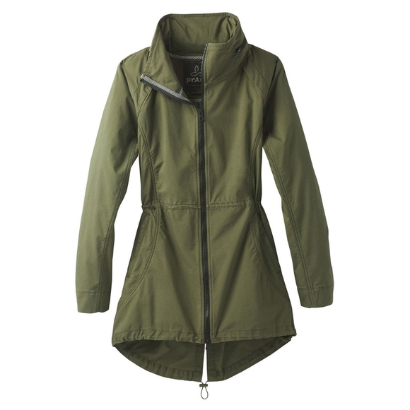 Prana Jackets & Blazers - prAna Women's Cargo Green Horizon Anorak Jacket Coat Large Stowaway Hood
